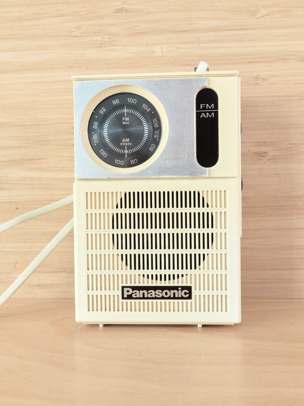 Vintage Panasonic RF-508 AM FM Portable Radio, Retro Transistor Radio